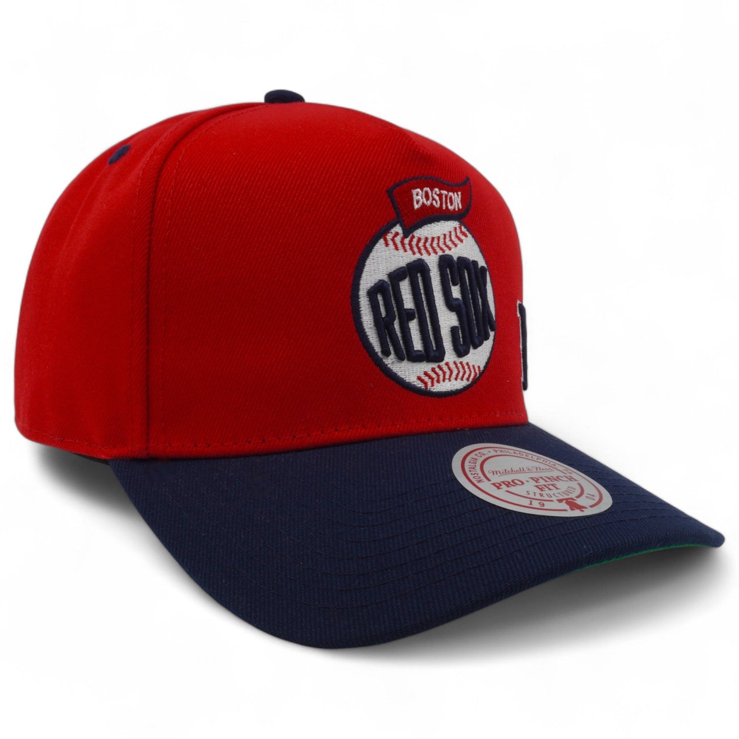 Men's Mitchell & Ness MLB Team Ball Pro Snapback Red Sox - Red