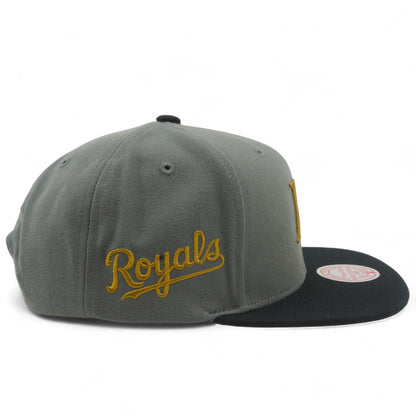 Mitchell & Ness Men's MLB Storm Front Snapback Royals Snapback Caps