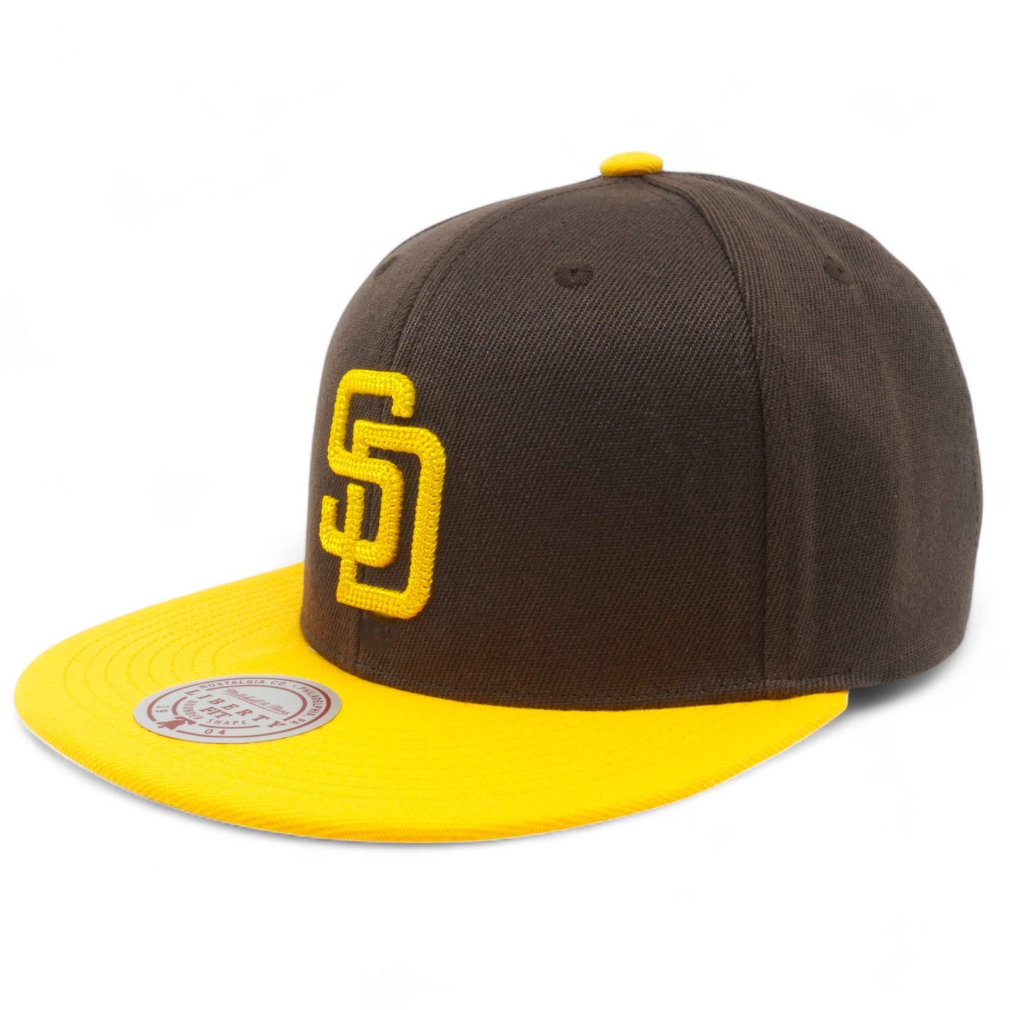 Men's Mitchell & Ness MLB Jump Off Snapback Padres - Brown