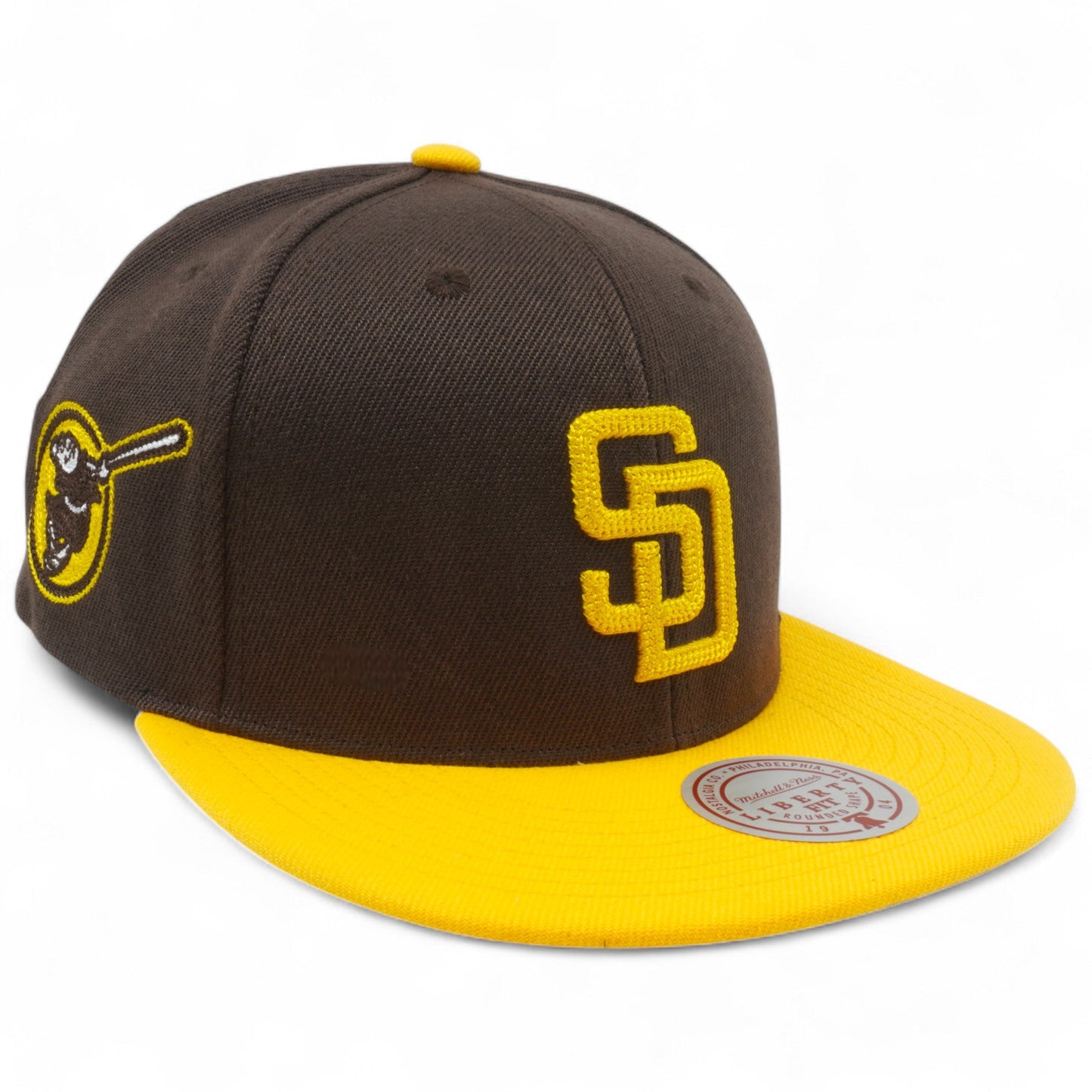 Men's Mitchell & Ness MLB Jump Off Snapback Padres - Brown