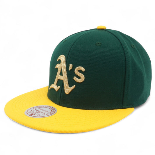 Mitchell & Ness Men's MLB Jump Off Snapback Athletics Green