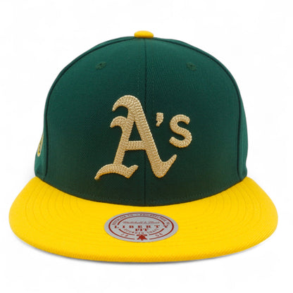 Mitchell & Ness Men's MLB Jump Off Snapback Athletics Green