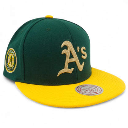 Mitchell & Ness Men's MLB Jump Off Snapback Athletics Green
