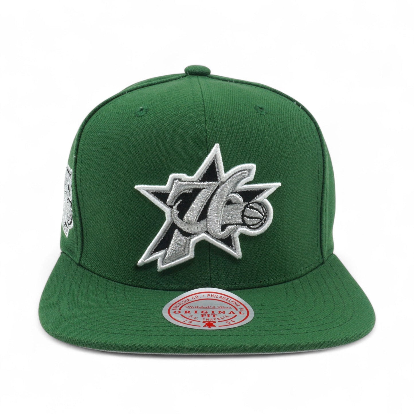 Mitchell & Ness Men's NBA Gorge Green Snapback Hwc 76Ers Snapback Caps
