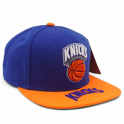 Mitchell & Ness Men's NBA Logo Bill Snapback Hwc Knicks Blue-Orange
