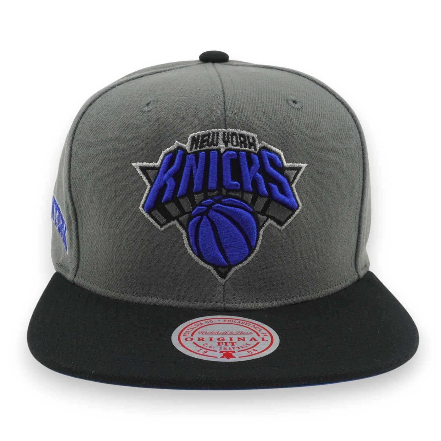 Men's Mitchell & Ness NBA Storm Front Snapback Knicks - Grey