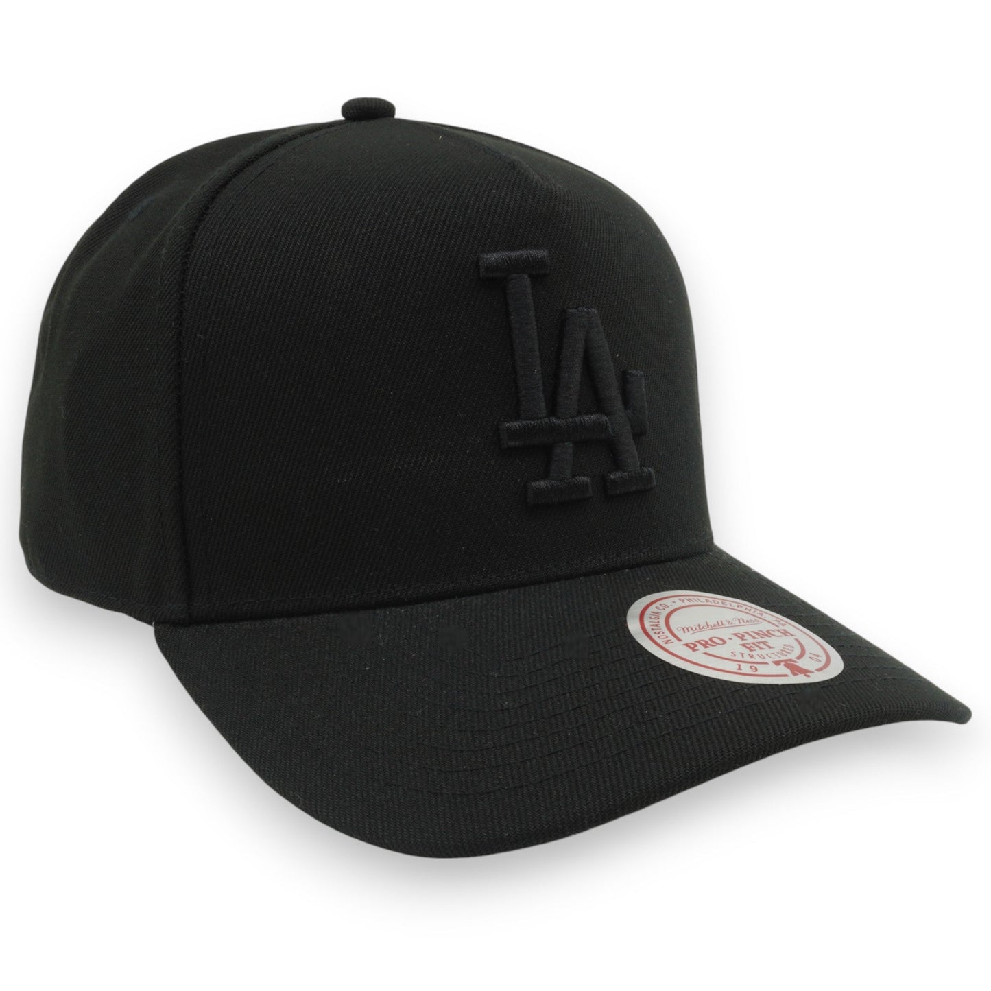 Men's Mitchell & Ness MLB Raised Up Pro Pinch Snapback Dodgers - Black
