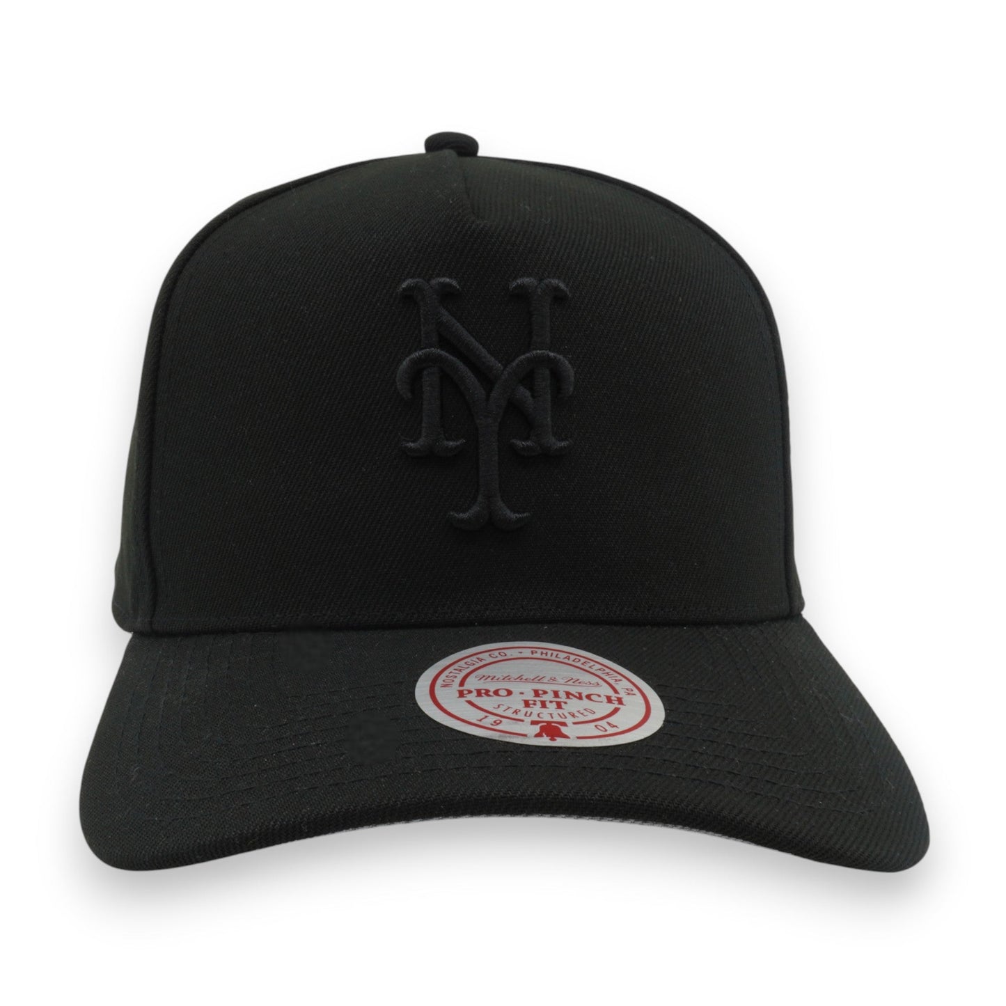 Men's Mitchell & Ness MLB Raised Up Pro Pinch Snapback Mets - Black