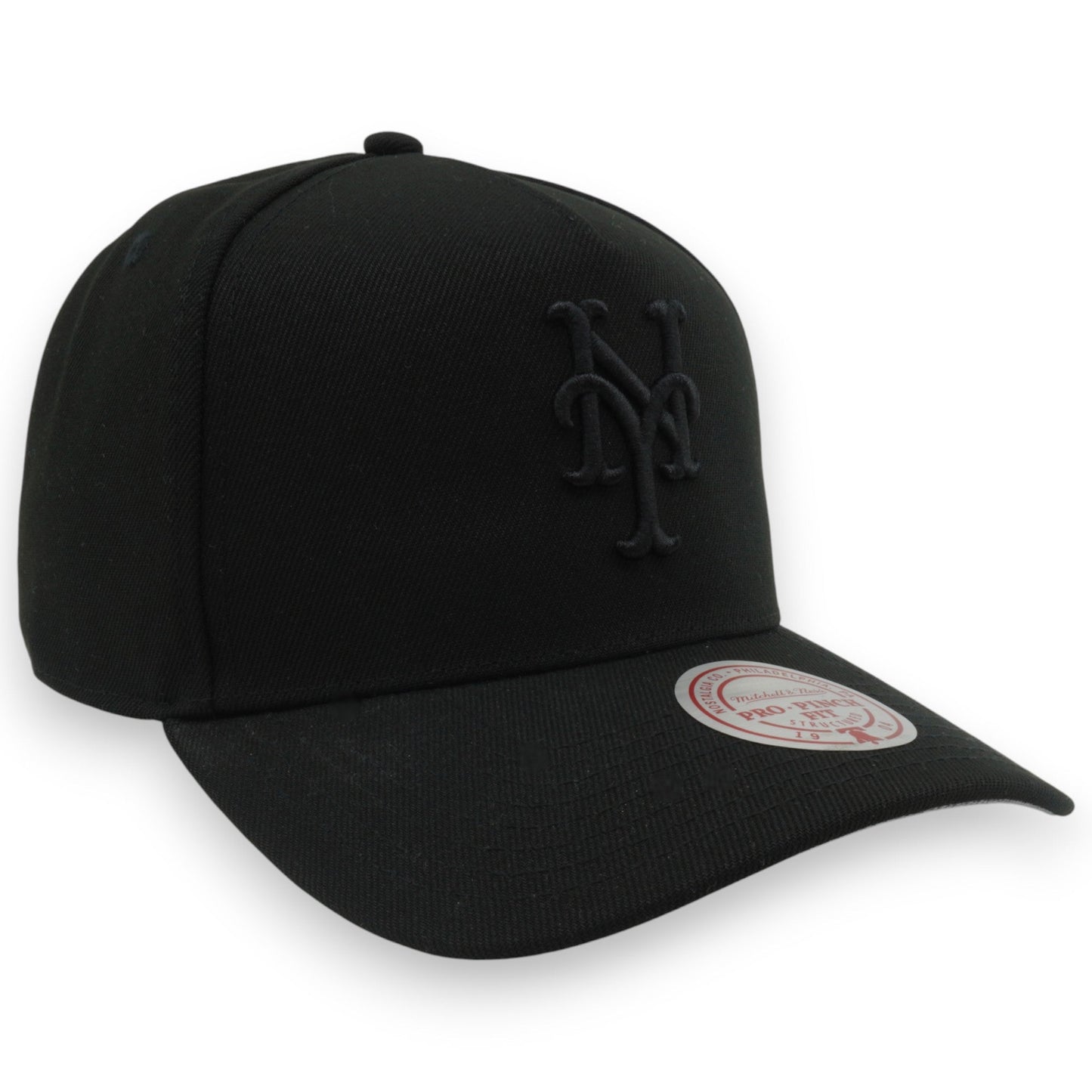 Men's Mitchell & Ness MLB Raised Up Pro Pinch Snapback Mets - Black