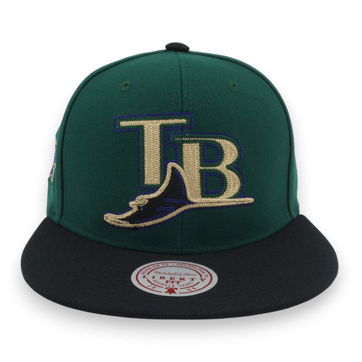 Men's Mitchell & Ness MLB Jump Off Snapback Coop Rays - Green