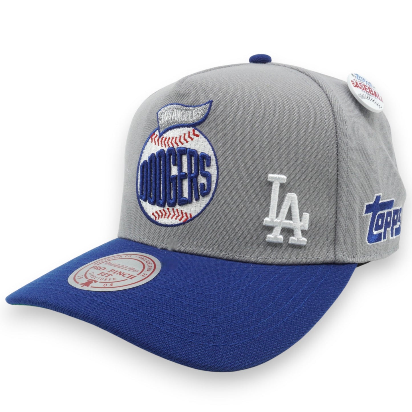 Men's Mitchell & Ness MLB Team Ball Pro Snapback Dodgers - Grey