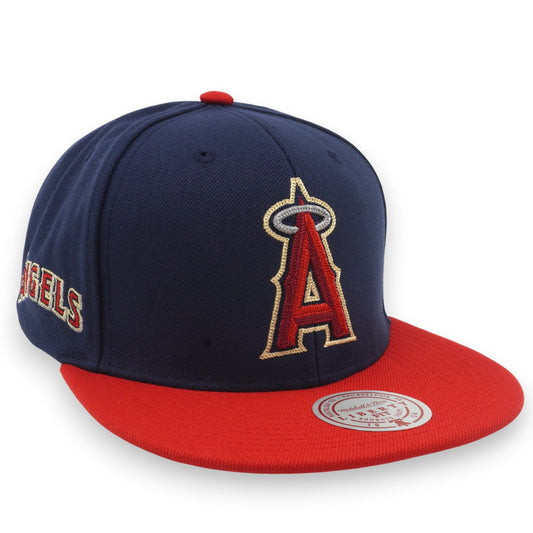 Men's Mitchell & Ness MLB Jump Off Snapback Angels - Navy