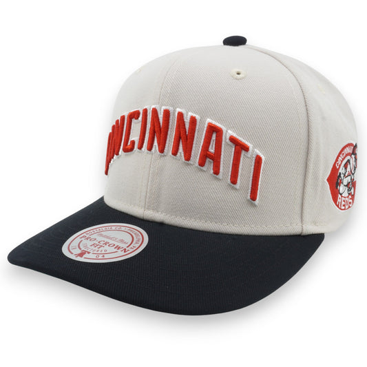 Mitchell & Ness Men's MLB Off Word Pro Snapback Coop Reds