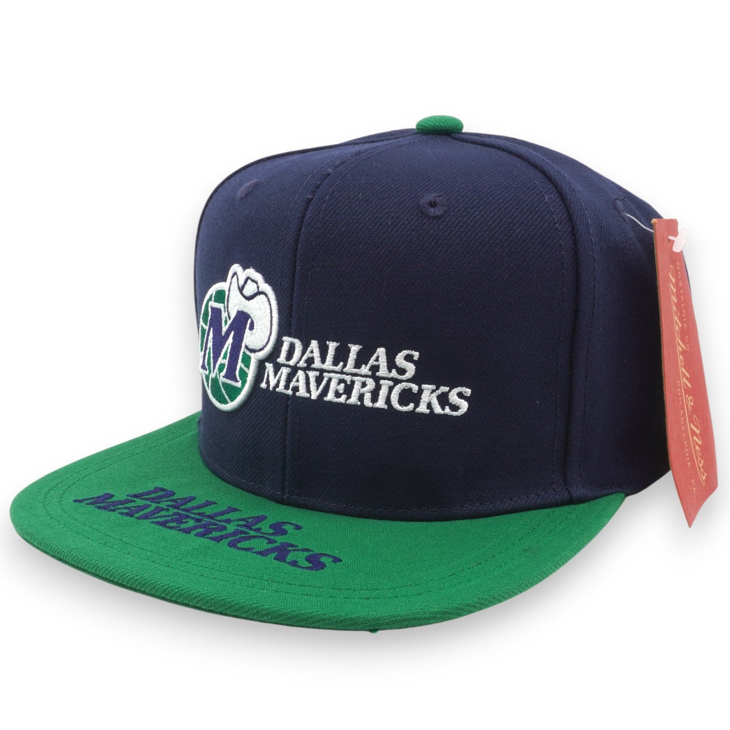 Men's Mitchell & Ness NBA Logo Bill Snapback Hwc Mavericks