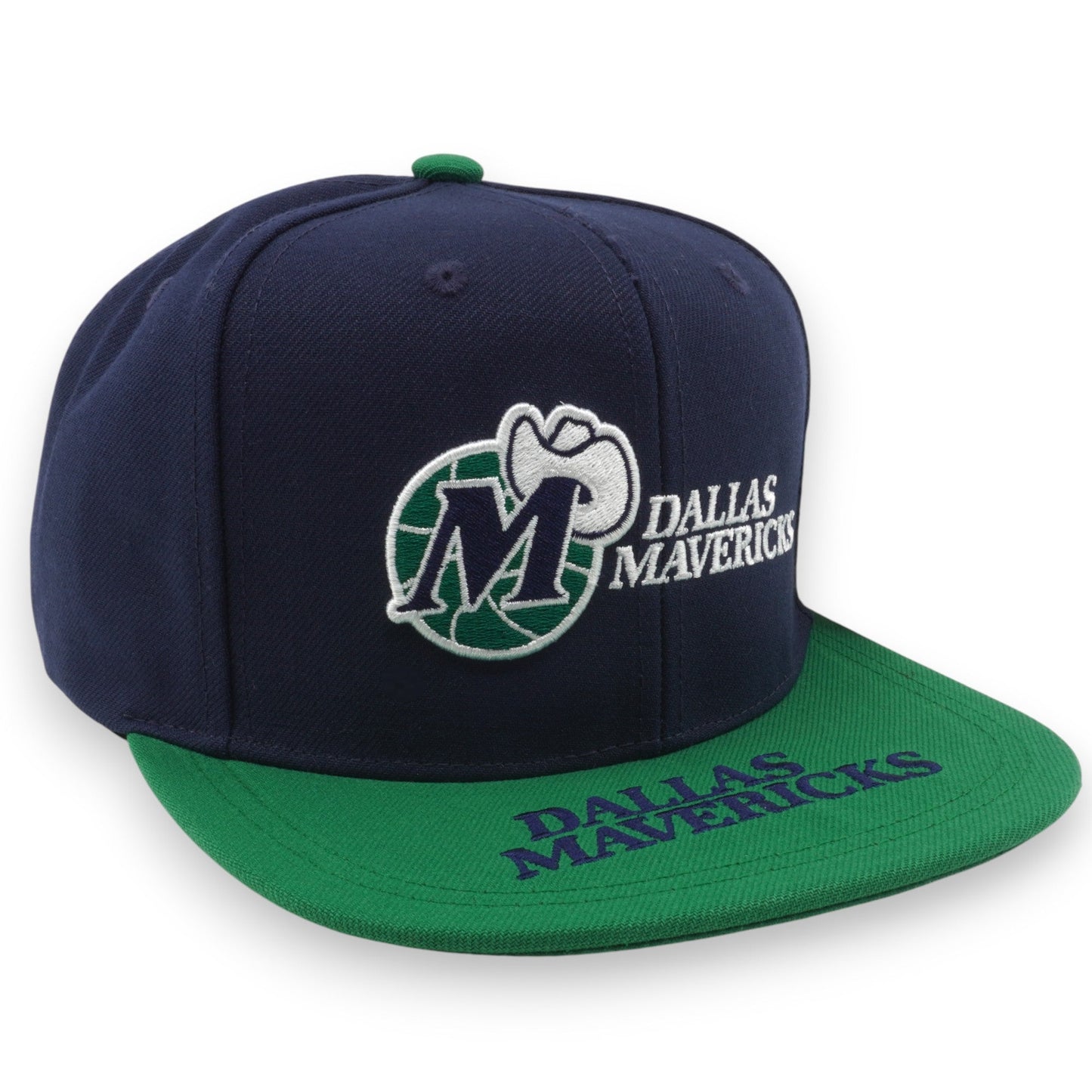 Men's Mitchell & Ness NBA Logo Bill Snapback Hwc Mavericks