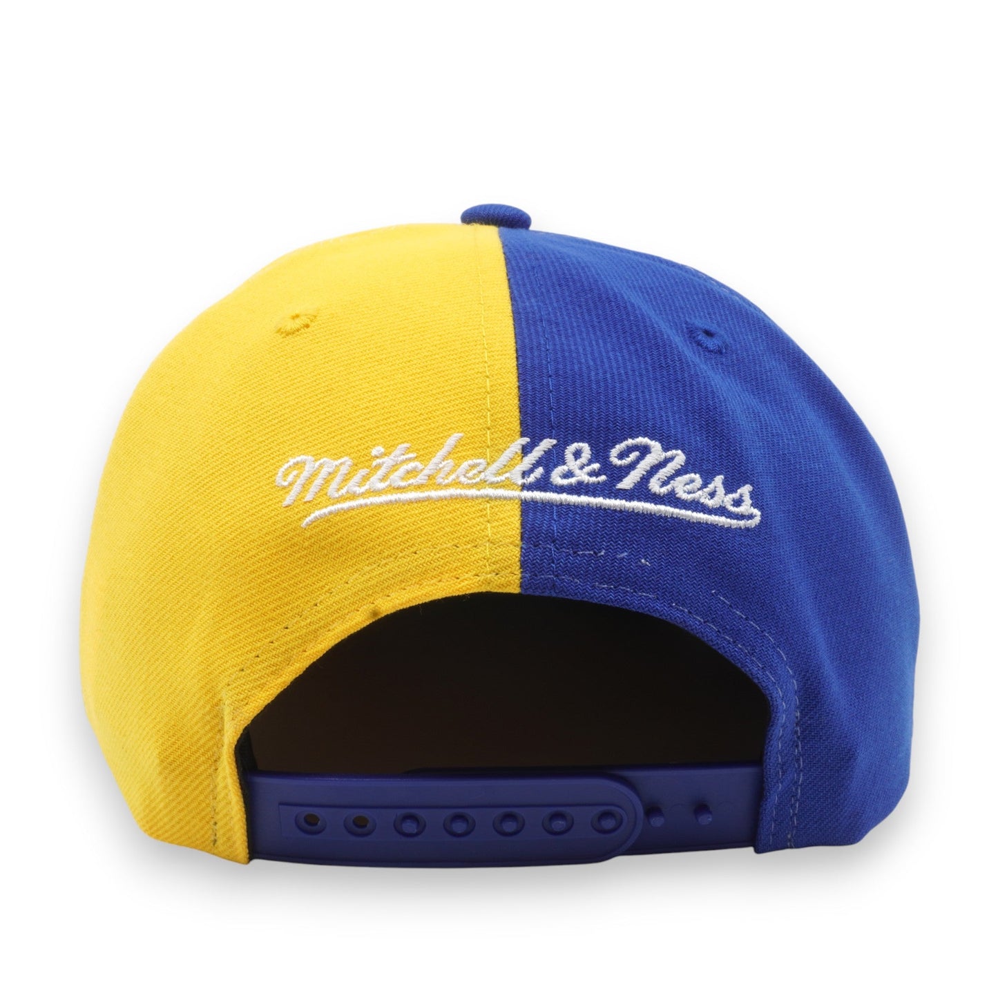 Men's Mitchell & Ness NBA Split Crown Snapback Warriors