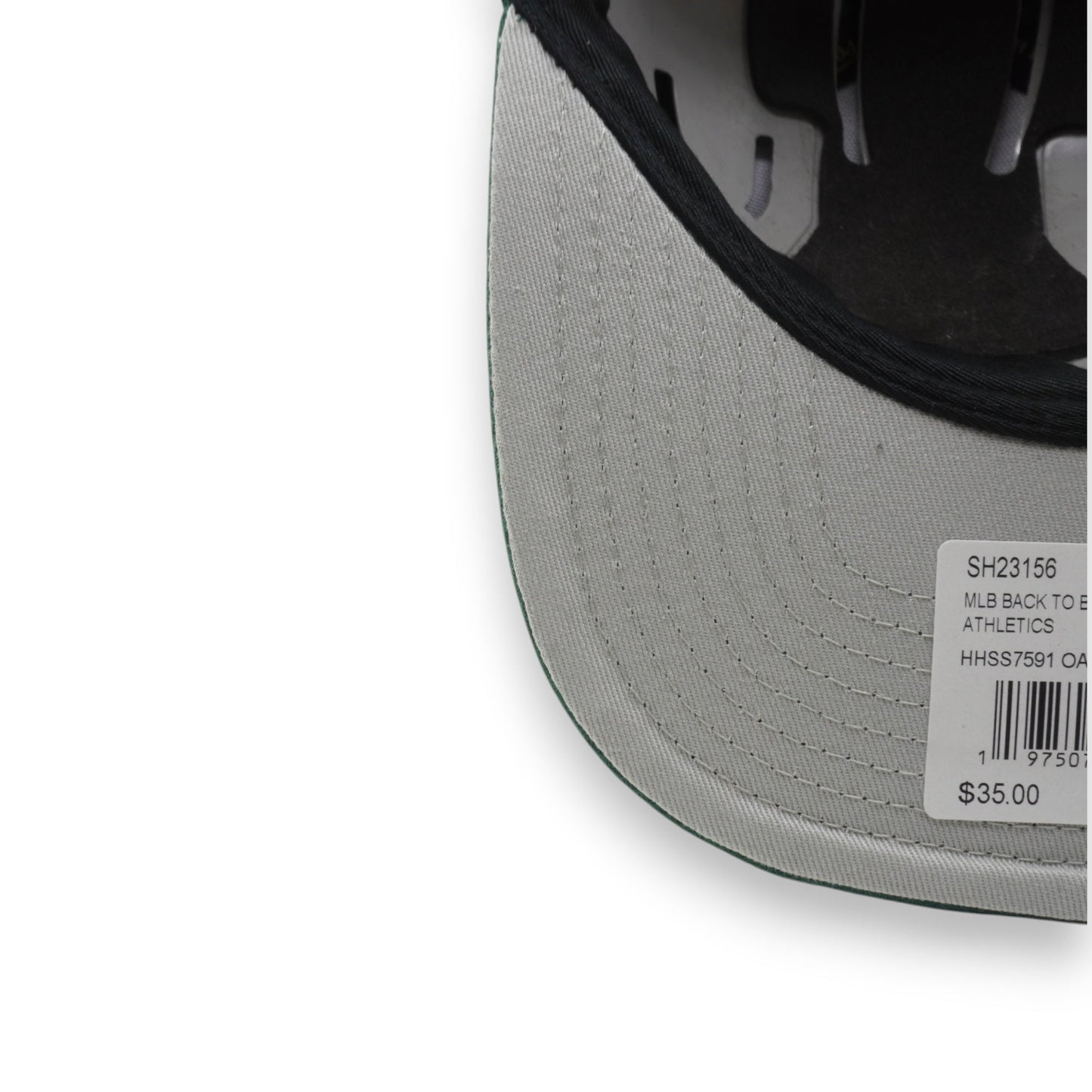 Men's Mitchell & Ness MLB Back To Basics Snapback Athletics - Green