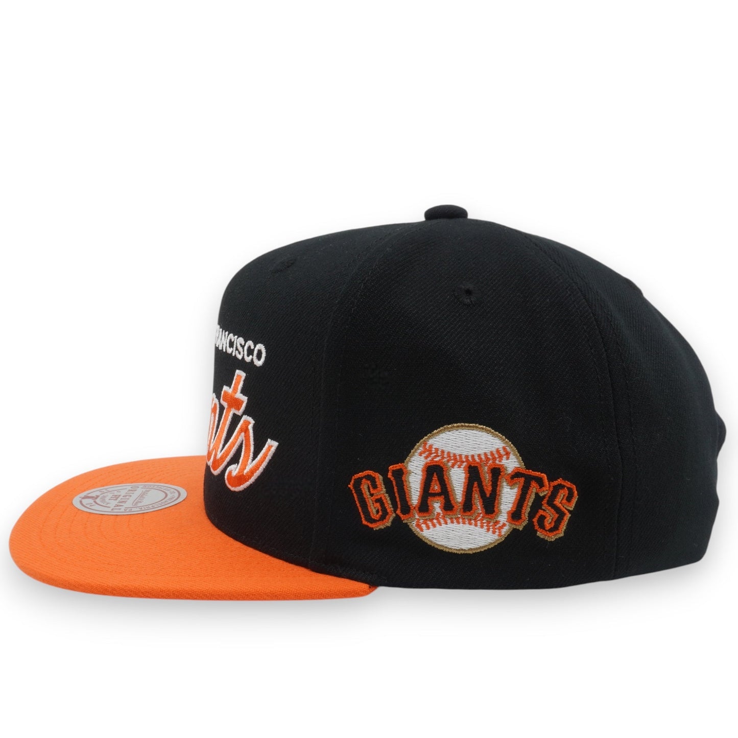 Mitchell & Ness Men's MLB Evergreen Script Snapback Giants Snapback Caps