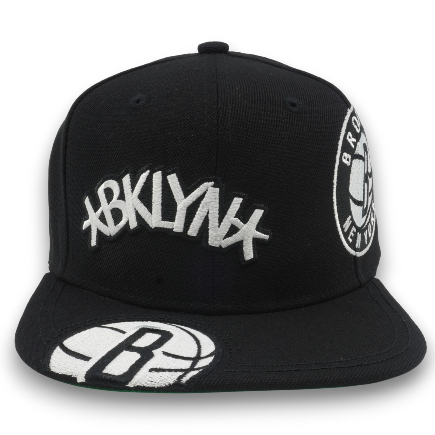 Men's Mitchell & Ness NBA Landed Snapback Nets - Black