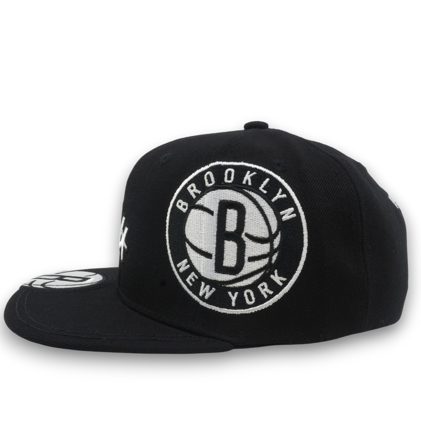 Men's Mitchell & Ness NBA Landed Snapback Nets - Black