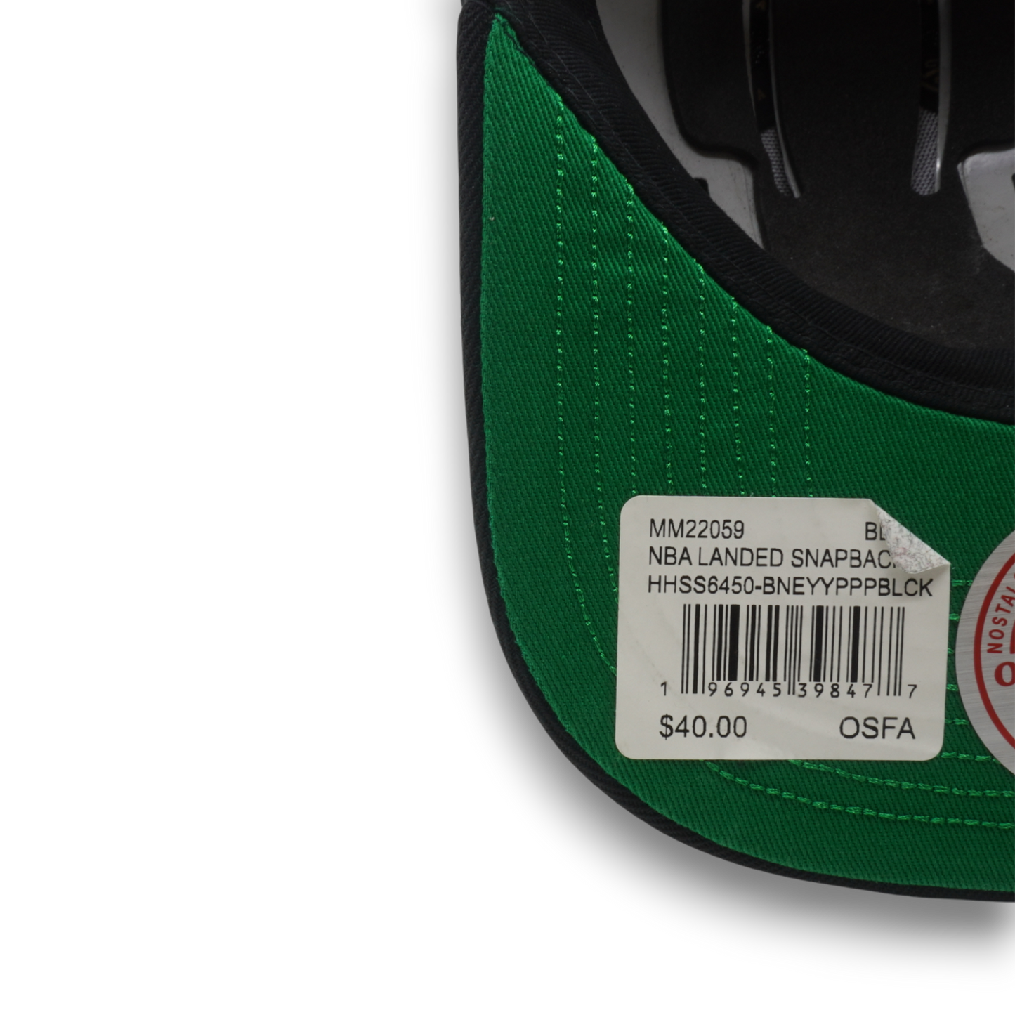 Men's Mitchell & Ness NBA Landed Snapback Nets - Black