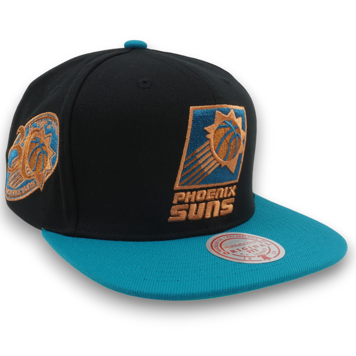 Men's Mitchell & Ness NBA Make Cents Snapback Hwc Suns - Black-Teal