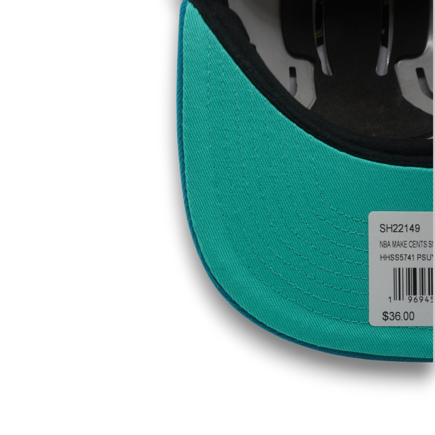 Men's Mitchell & Ness NBA Make Cents Snapback Hwc Suns - Black-Teal