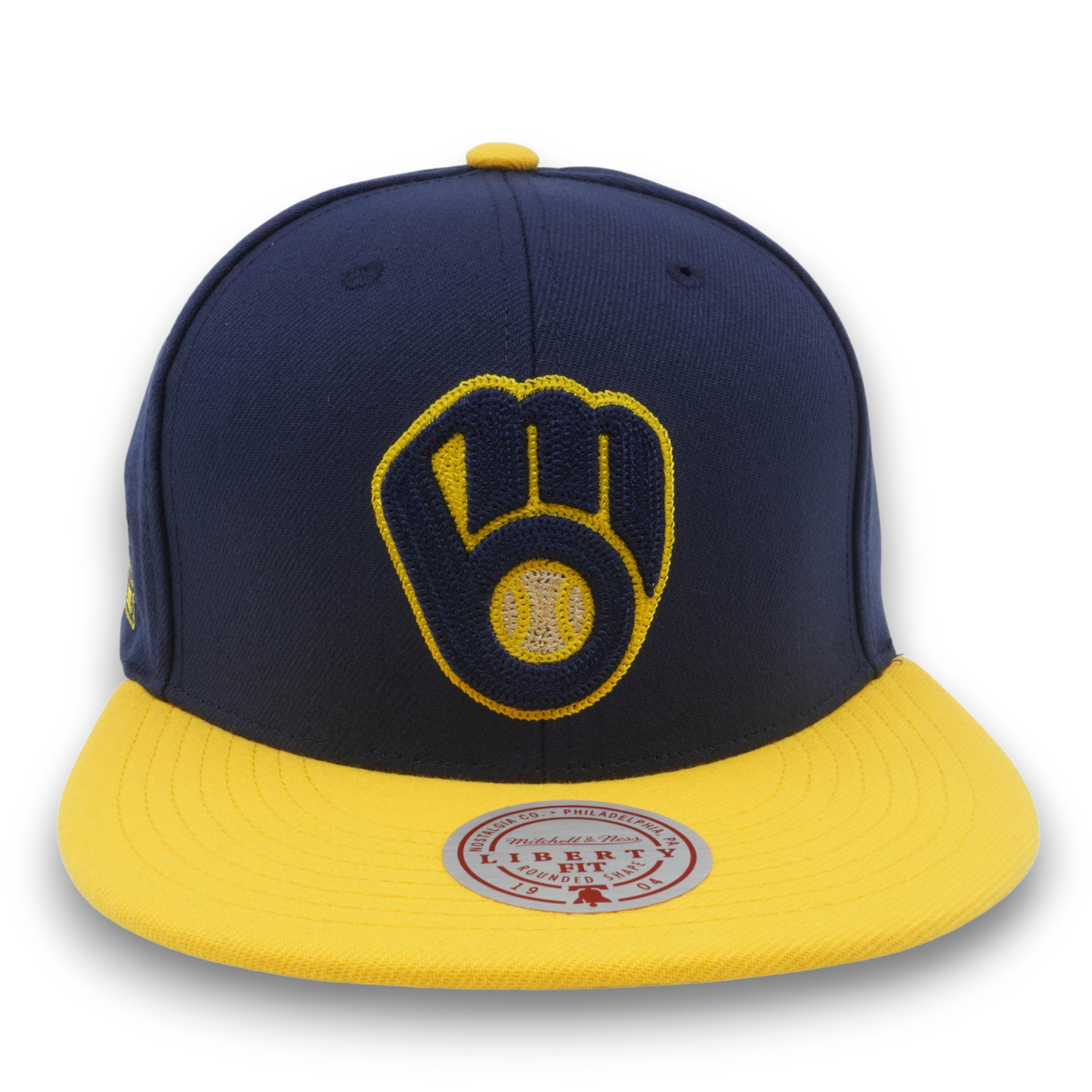 Men's Mitchell & Ness MLB Jump Off Snapback Brewers - Blue