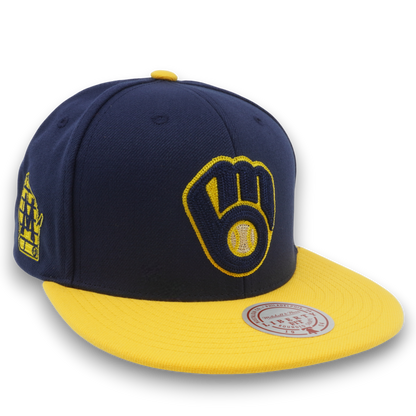 Mitchell & Ness Men's MLB Jump Off Snapback Brewers Snapback Caps