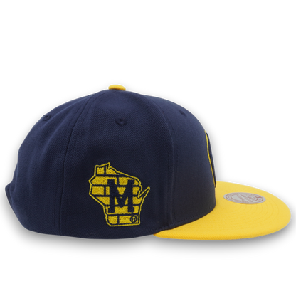 Mitchell & Ness Men's MLB Jump Off Snapback Brewers Snapback Caps