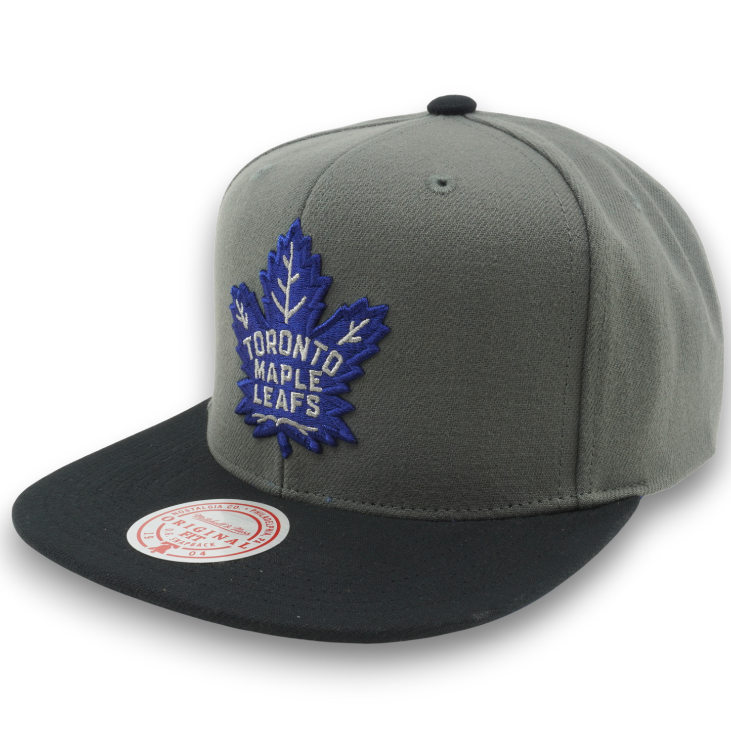 Mitchell & Ness Men's NHL Storm Front Snapback Maple Leafs Grey