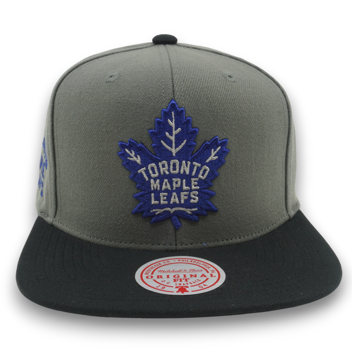 Mitchell & Ness Men's NHL Storm Front Snapback Maple Leafs Grey