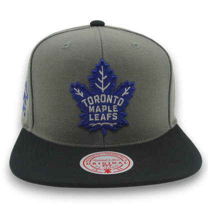 Mitchell & Ness Men's NHL Storm Front Snapback Maple Leafs Grey