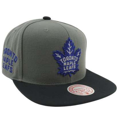 Mitchell & Ness Men's NHL Storm Front Snapback Maple Leafs Grey
