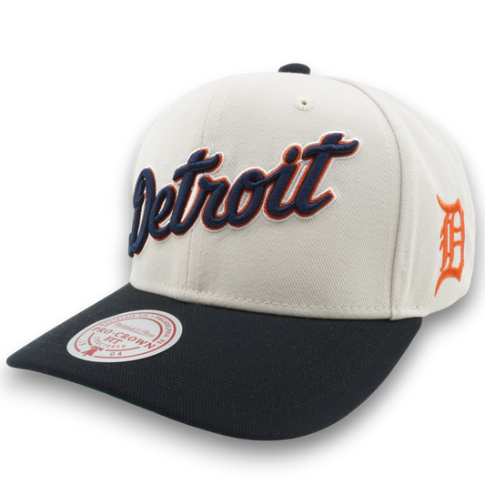 Men's Mitchell & Ness MLB Off Word Pro Snapback Tigers