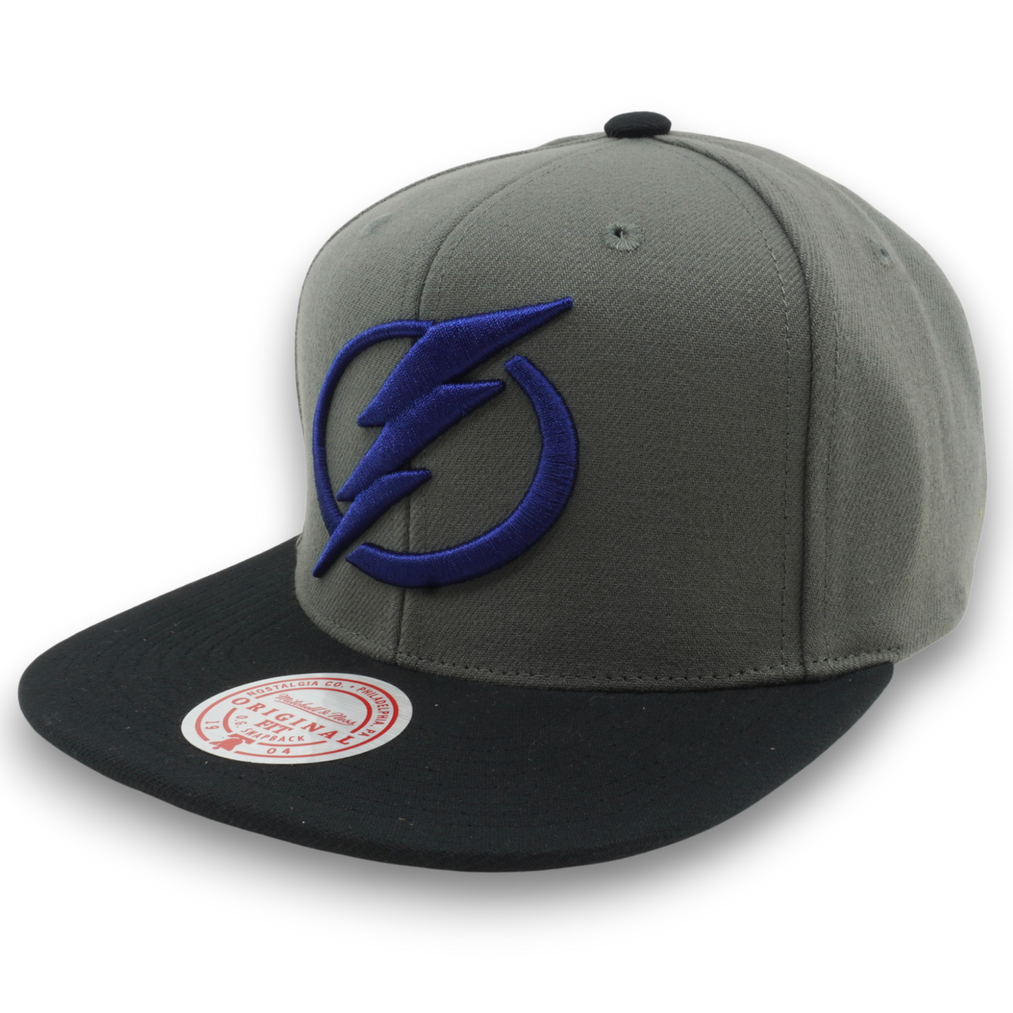 Mitchell & Ness Men's NHL Storm Front Snapback Lightning Grey