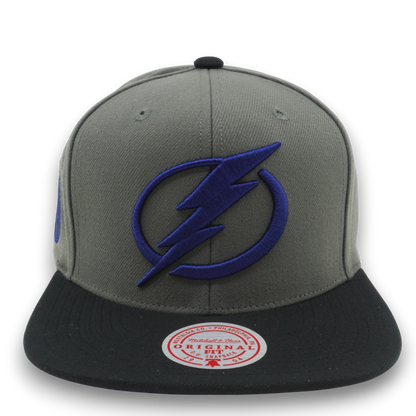 Mitchell & Ness Men's NHL Storm Front Snapback Lightning Grey