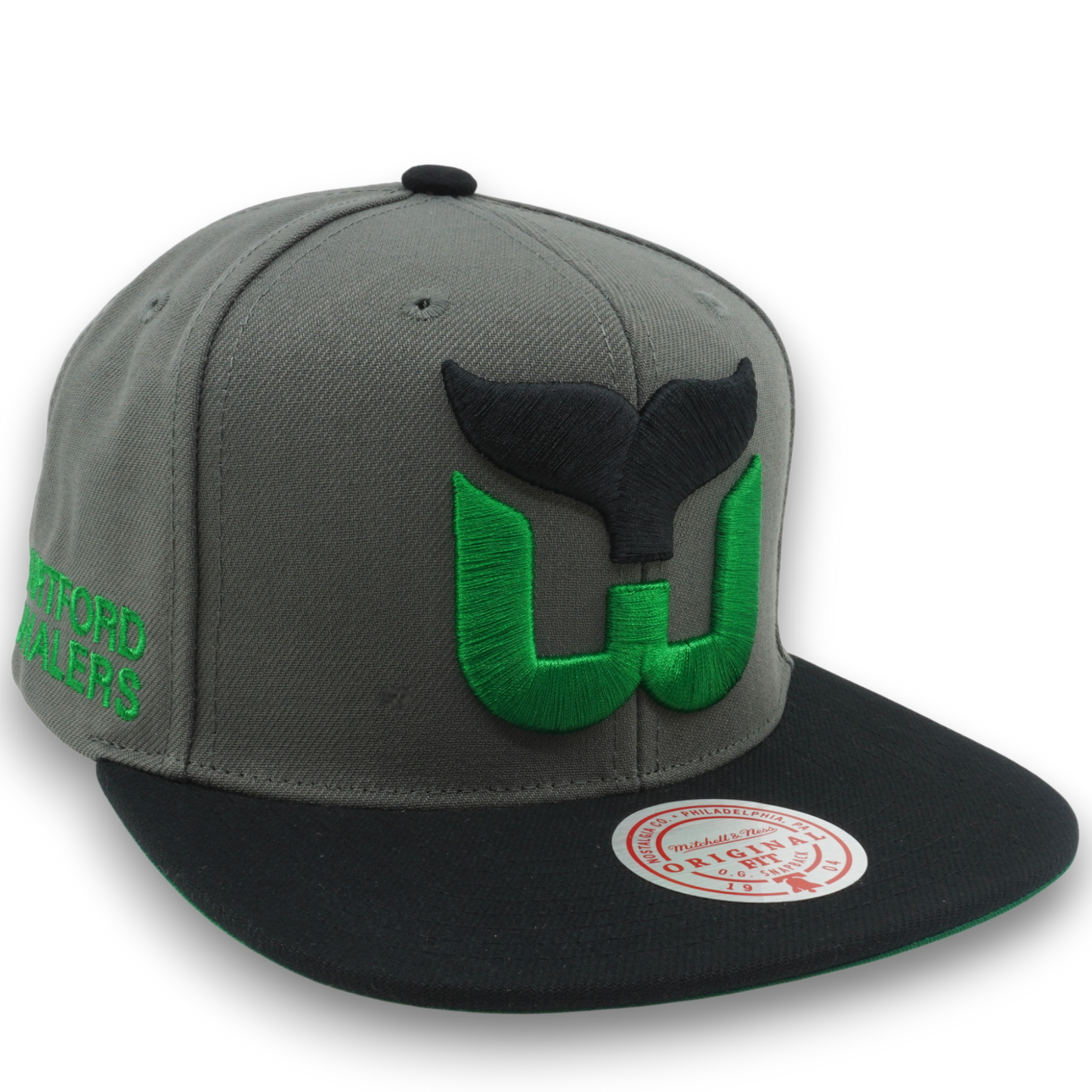 Men's Mitchell & Ness Nhl Storm Front Snapback Vntg Whalers - Grey