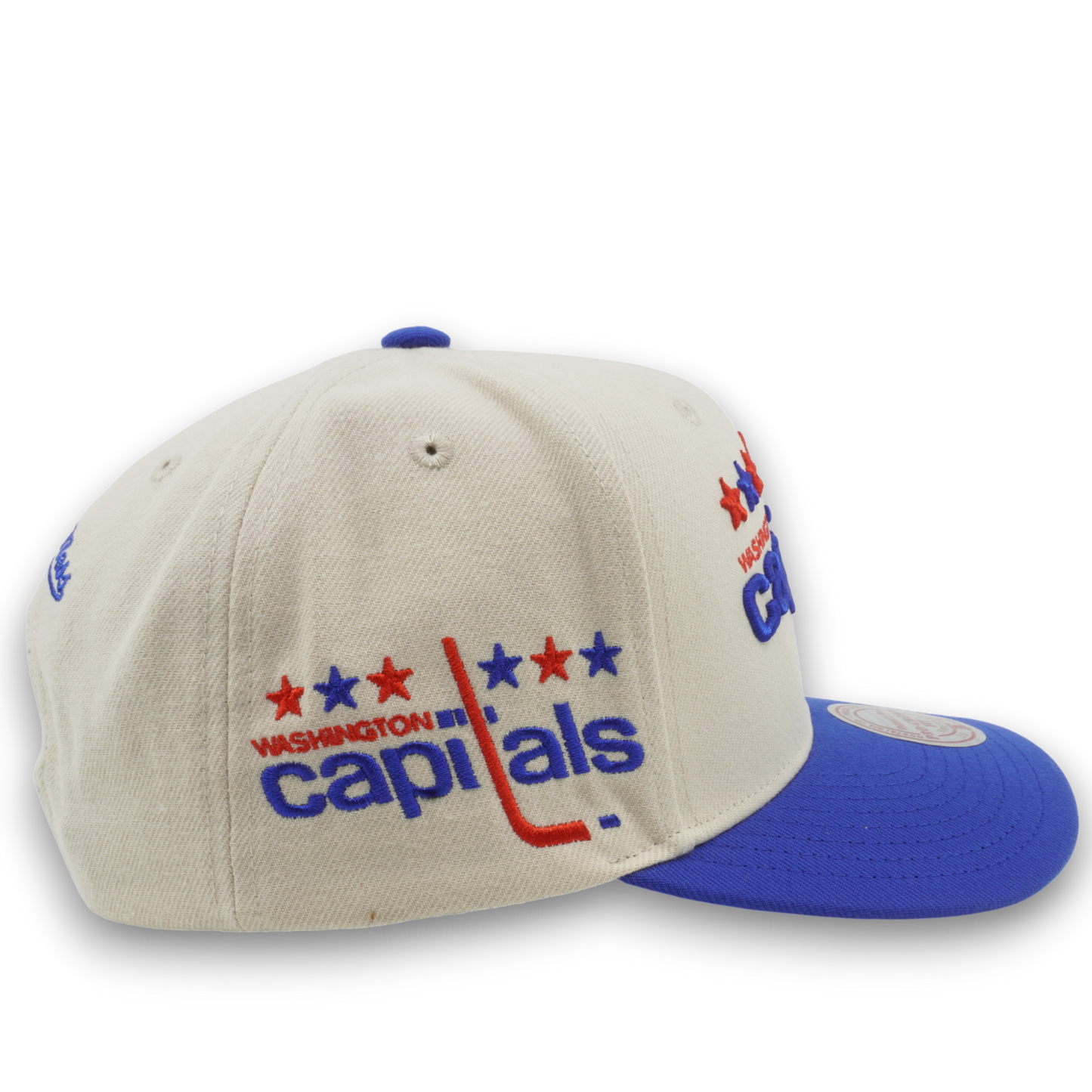 Men's Mitchell & Ness Nhl Game On Pro Snapback Vntg Capitals - Off White