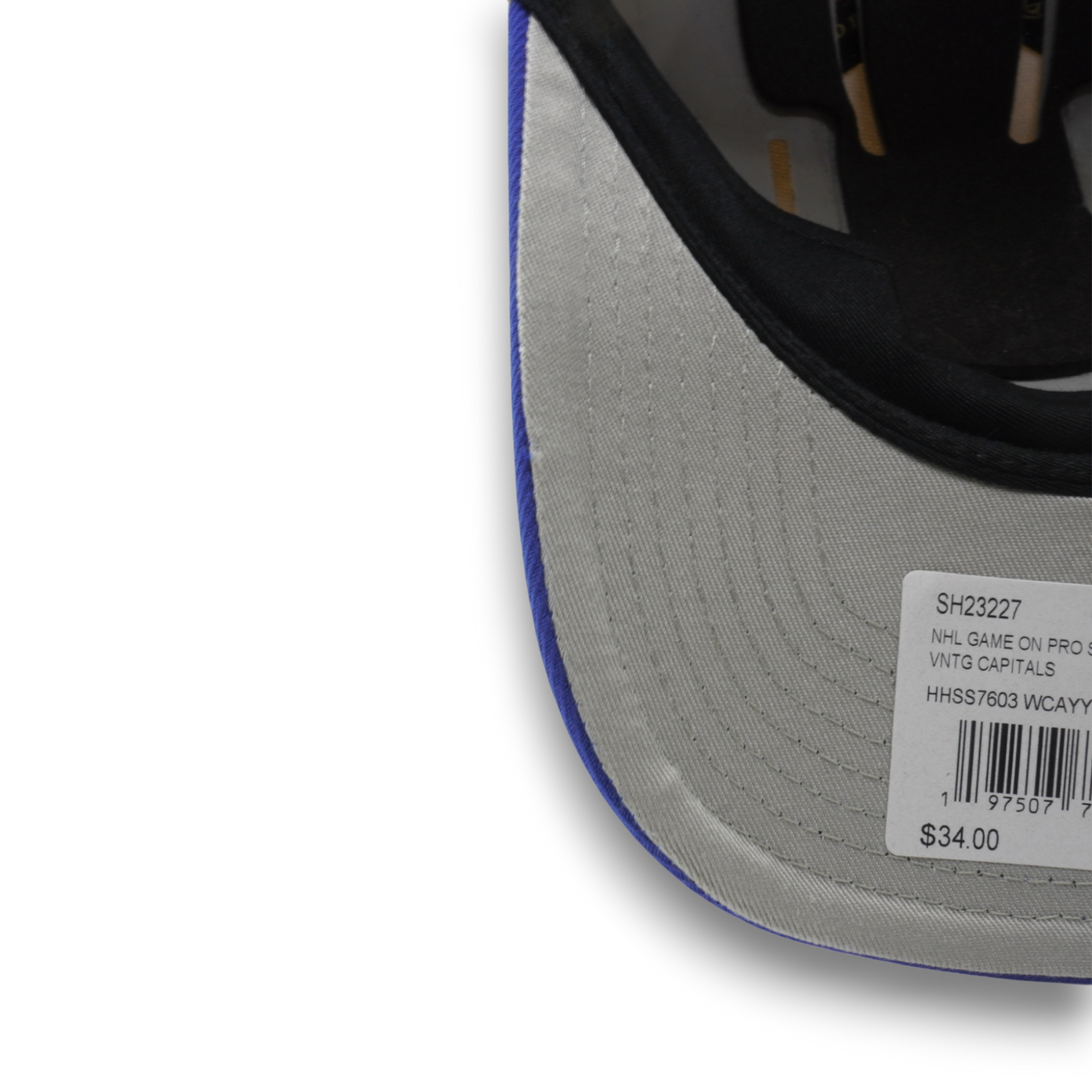 Men's Mitchell & Ness Nhl Game On Pro Snapback Vntg Capitals - Off White