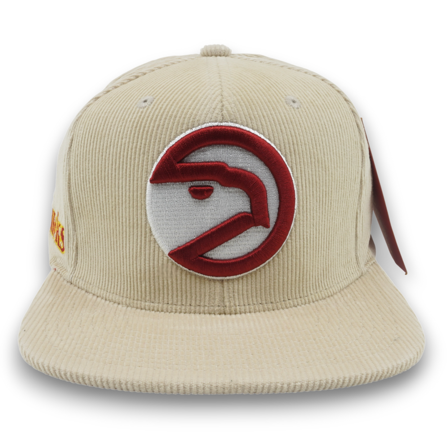 Men's Mitchell & Ness NBA Off Cord Snapback Hwc Hawks - Off White