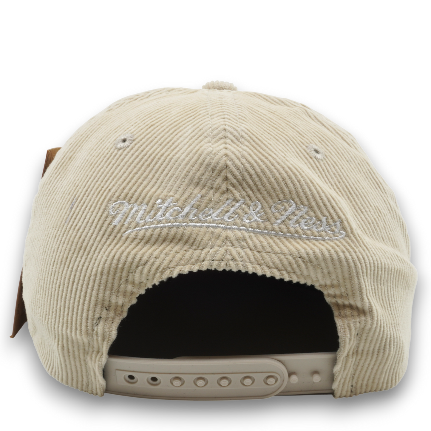 Men's Mitchell & Ness NBA Off Cord Snapback Hwc Hawks - Off White