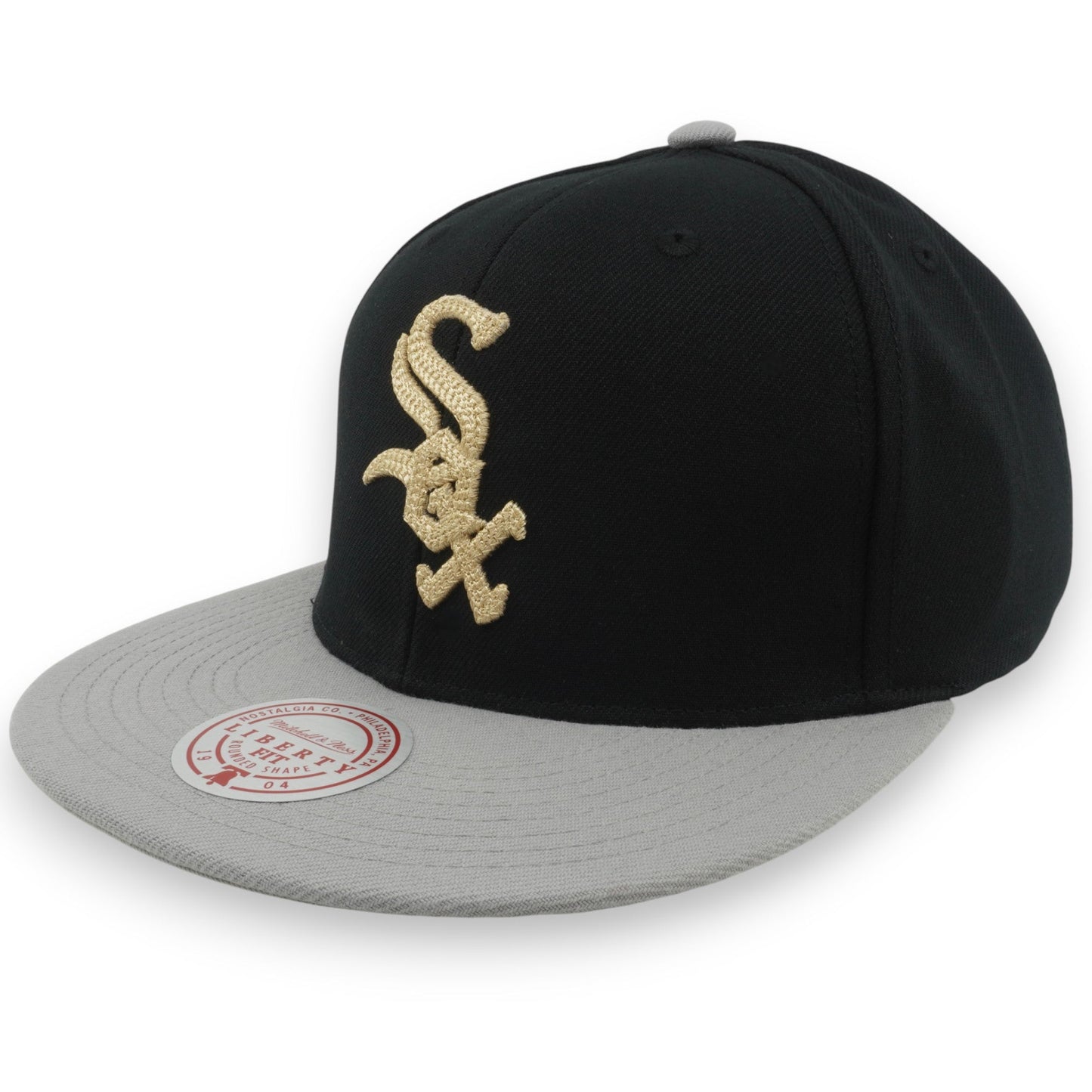 Men's Mitchell & Ness MLB Jump Off Snapback White Sox - Black