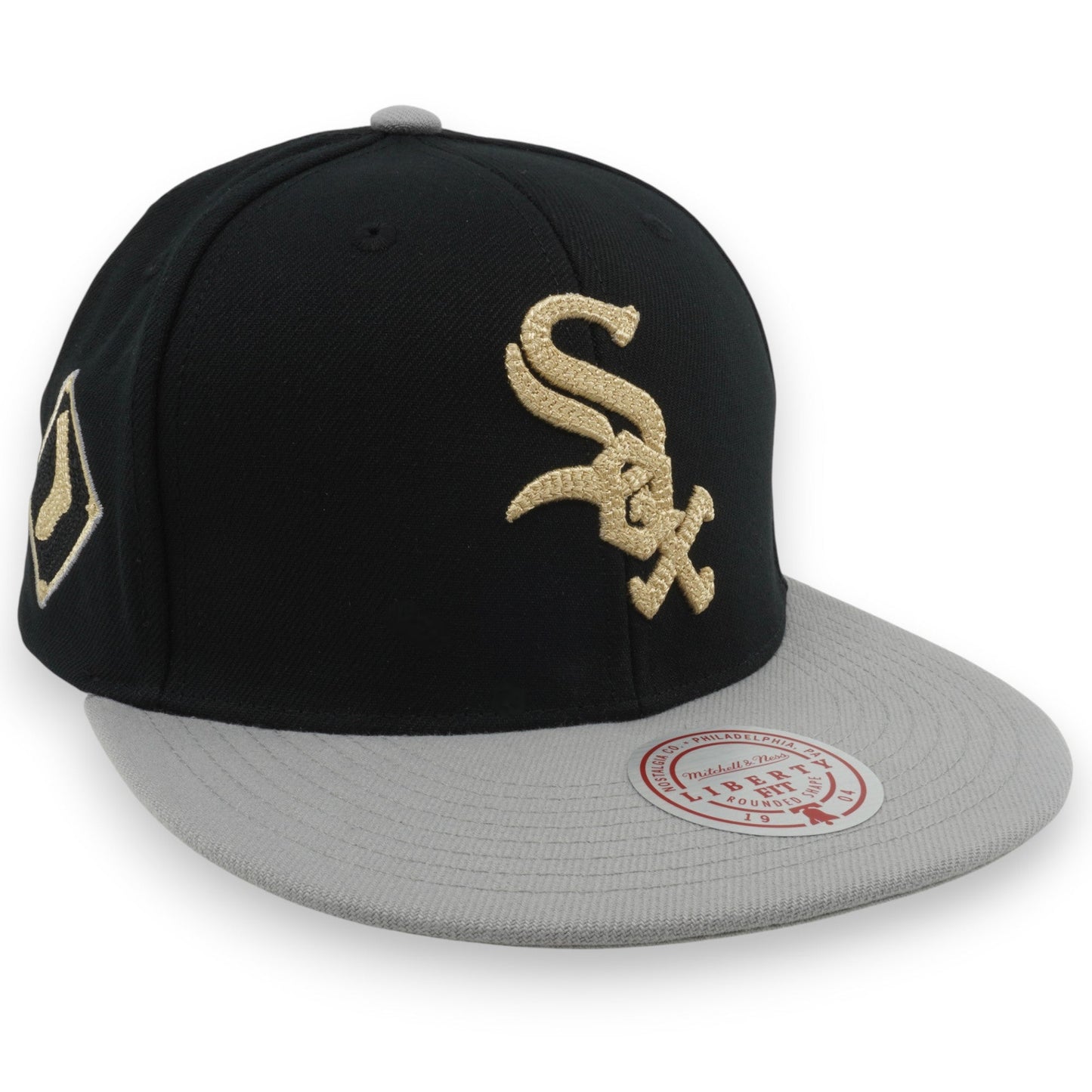 Men's Mitchell & Ness MLB Jump Off Snapback White Sox - Black