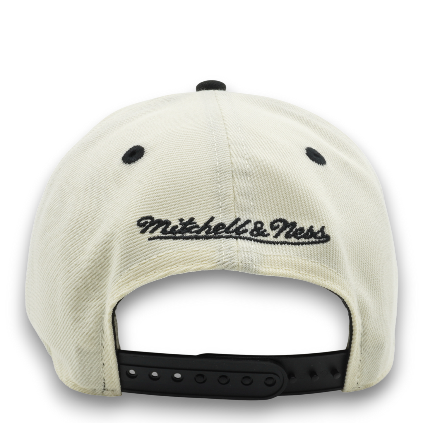 Men's Mitchell & Ness MLB Hat Trick Script Pro Pinch Snapback Coop Rays - Cream