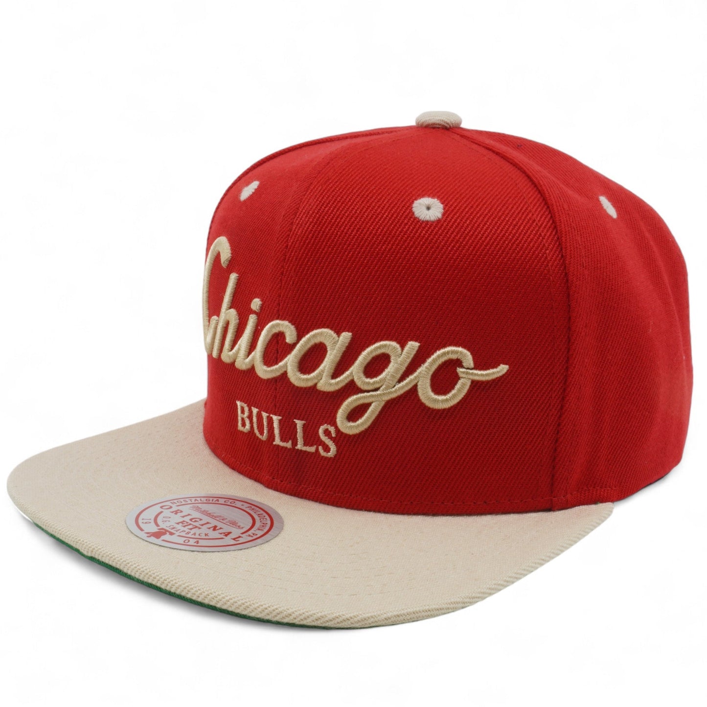 Men's Mitchell & Ness NBA Dtlr Script Snapback Bulls