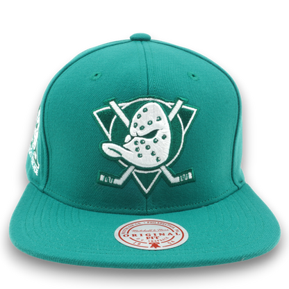 Mitchell & Ness Men's NHL Back To Basics Snapback Vntg Ducks Snapback Caps