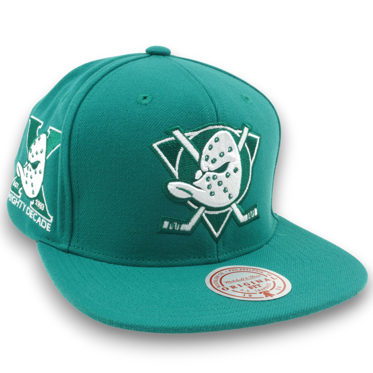 Men's Mitchell & Ness Nhl Back To Basics Snapback Vntg Ducks - Teal