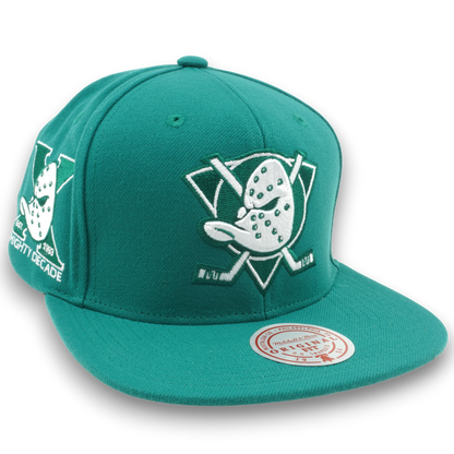Mitchell & Ness Men's NHL Back To Basics Snapback Vntg Ducks Snapback Caps