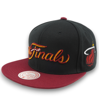 Mitchell & Ness Men's NBA The Finals Snapback Heat Snapback Caps